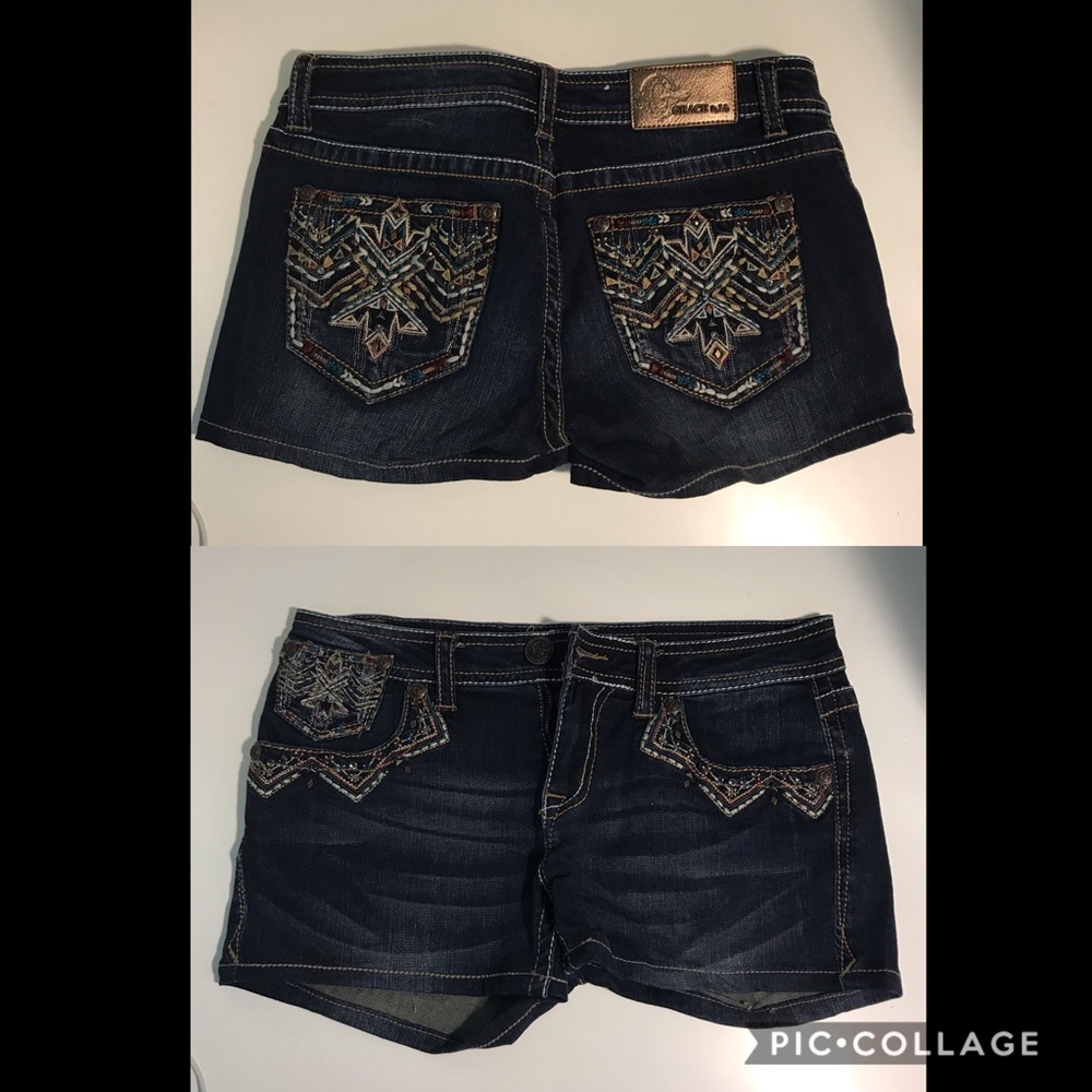 GRACE in LA Denim Shorts